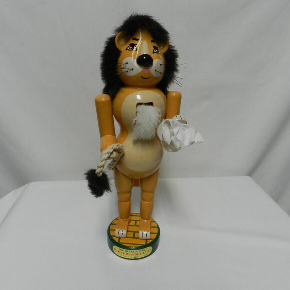 Kurt Adler WIZARD OF OZ Lion Scarecrow Tin Man Dorothy 14" Nutcrackers Set 4 Vtg - Picture 12 of 16